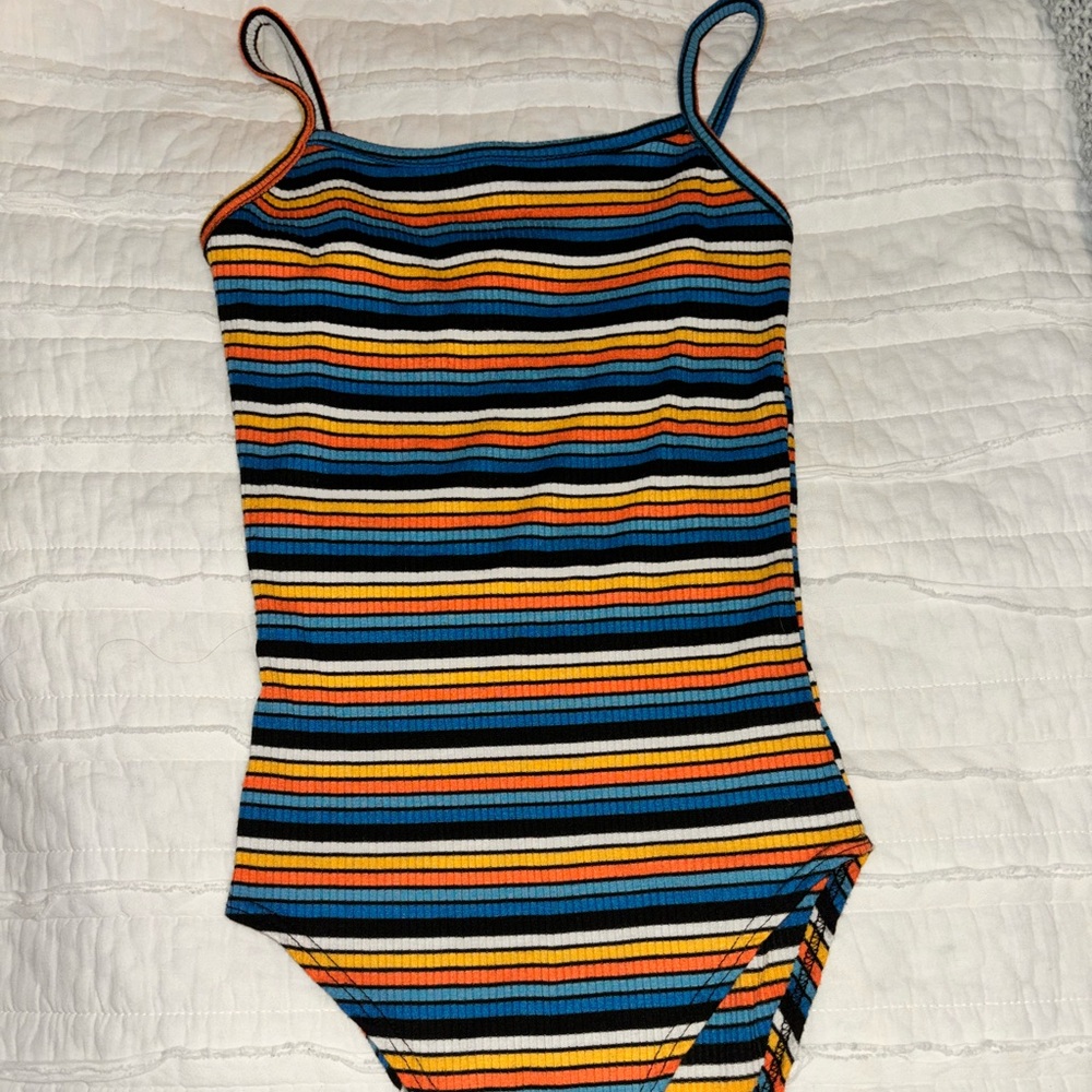Striped Multicolor Bodysuit